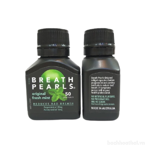 vıên bạc hà khử hôi miệng Breath Pearls Original Fresh Mint