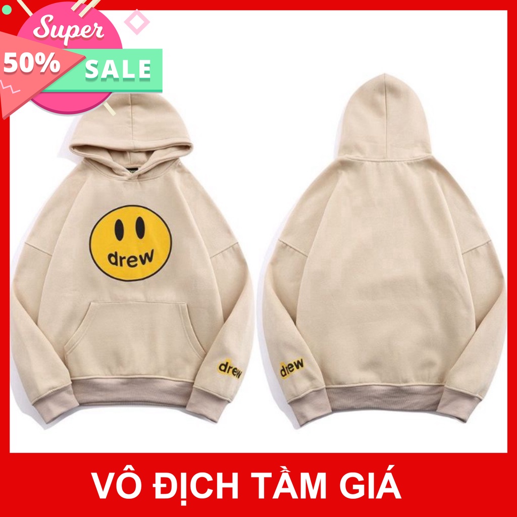 Áo hoodie Drew form rộng nam nữ phong cách ulzzang hàn quốc (Tặng Kèm bộ tag+giấy thơm)
