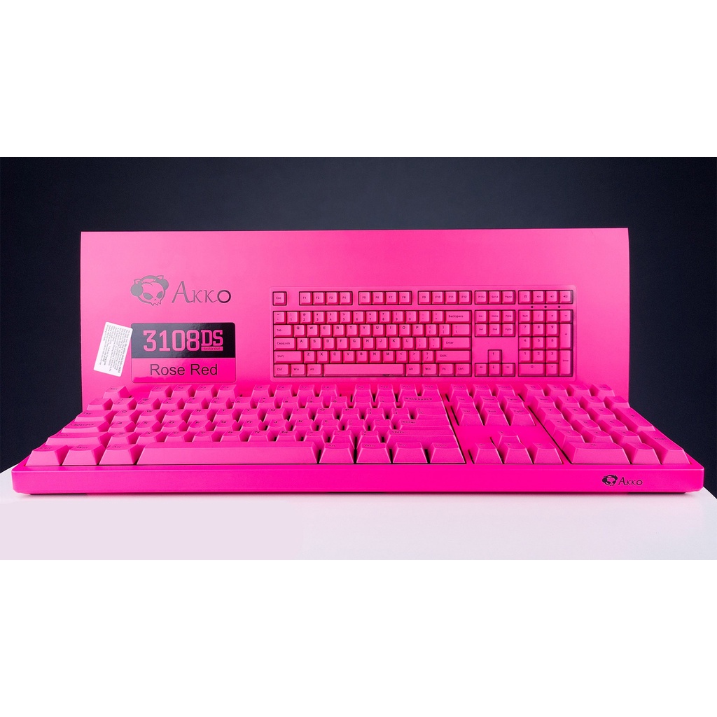 Bàn phím cơ AKKO 3108 v2 DS Rose Red