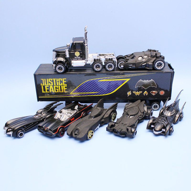 Set 7 Mô Hình Xe Batman Và Xe Tải Đồ Chơi Cho Bé