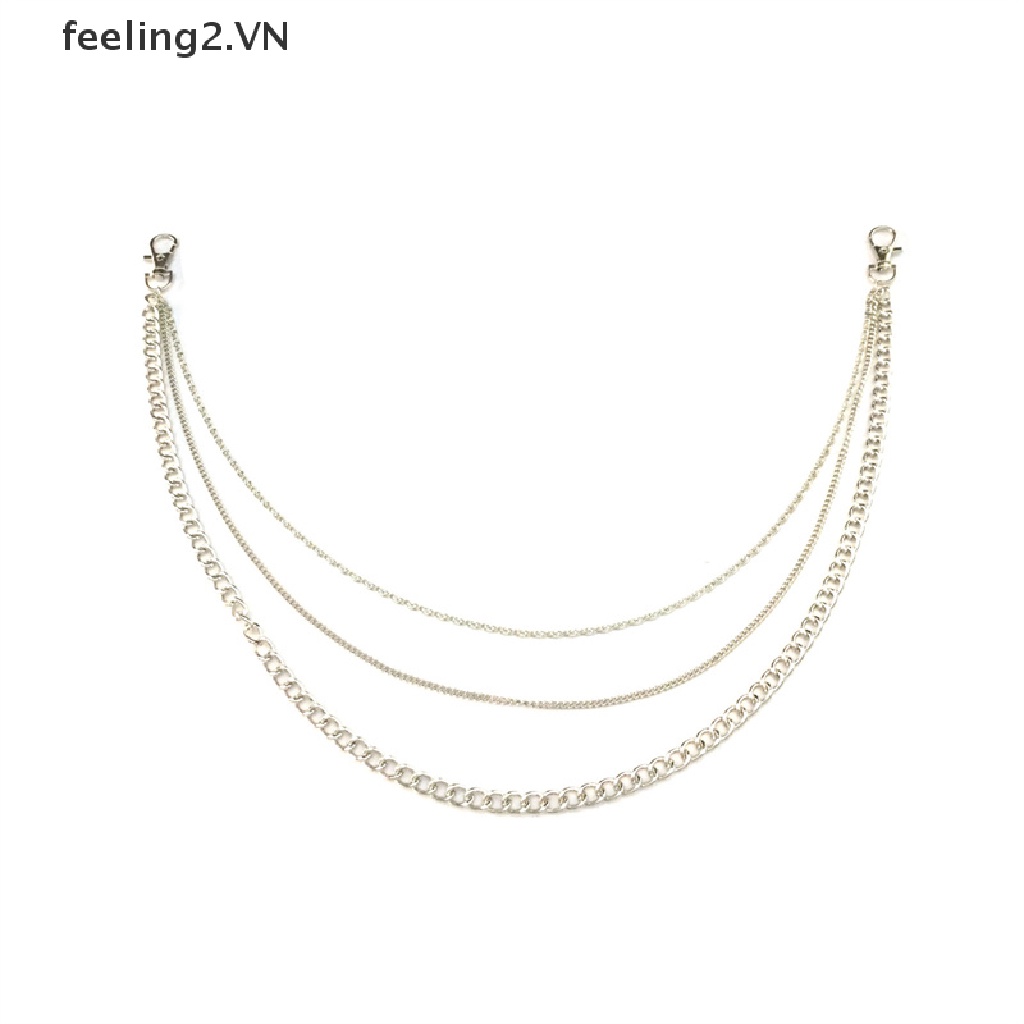 Thắt Lưng Dây Xích Kim Loại Phong Cách Hip Hop Cá Tính Cho Nữ