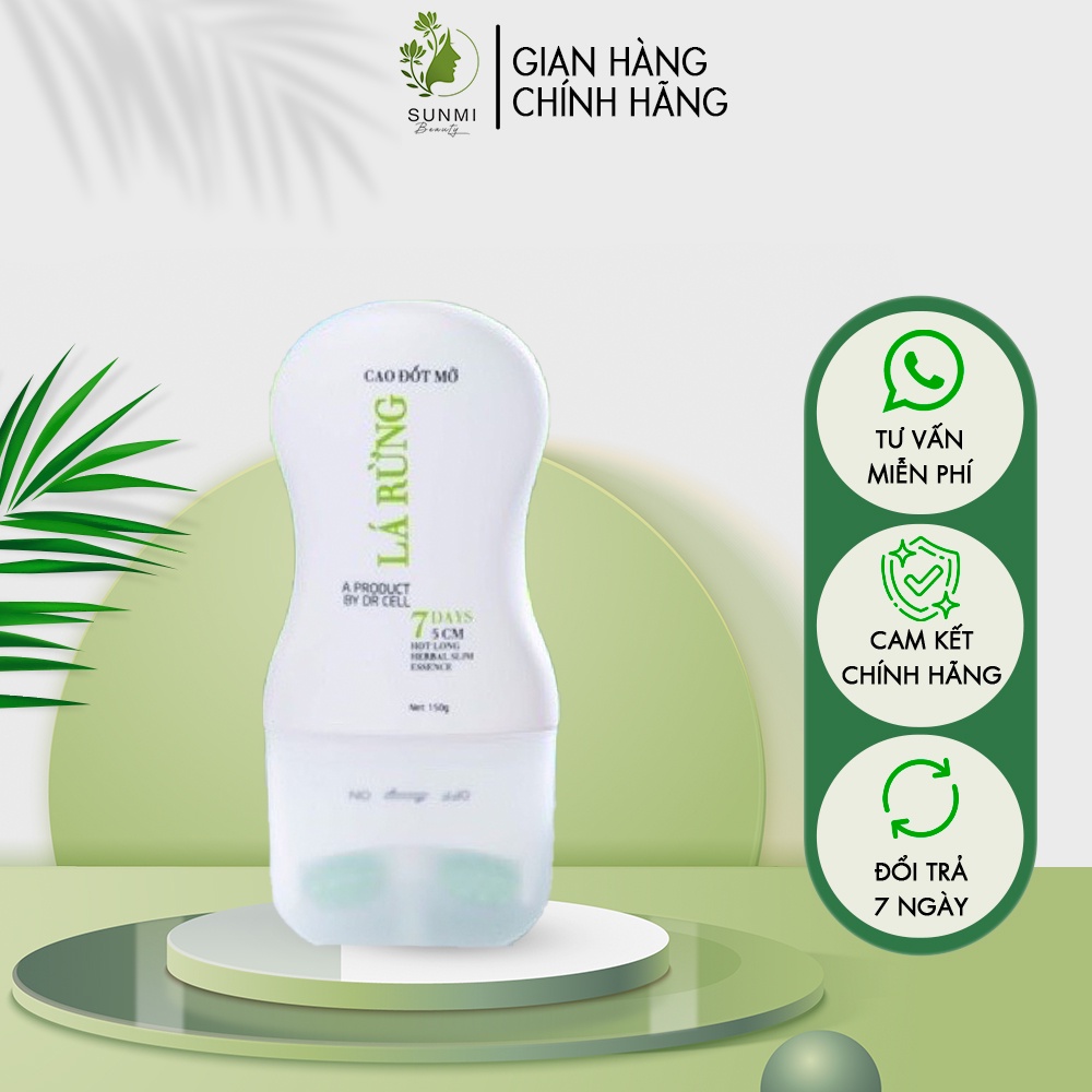 Cao lá rừng Dr Cell giảm mỡ bụng, kem tan mỡ bụng 150g (date:11/2023) Giúp bụng săn chắc chỉ sau một liệu trình