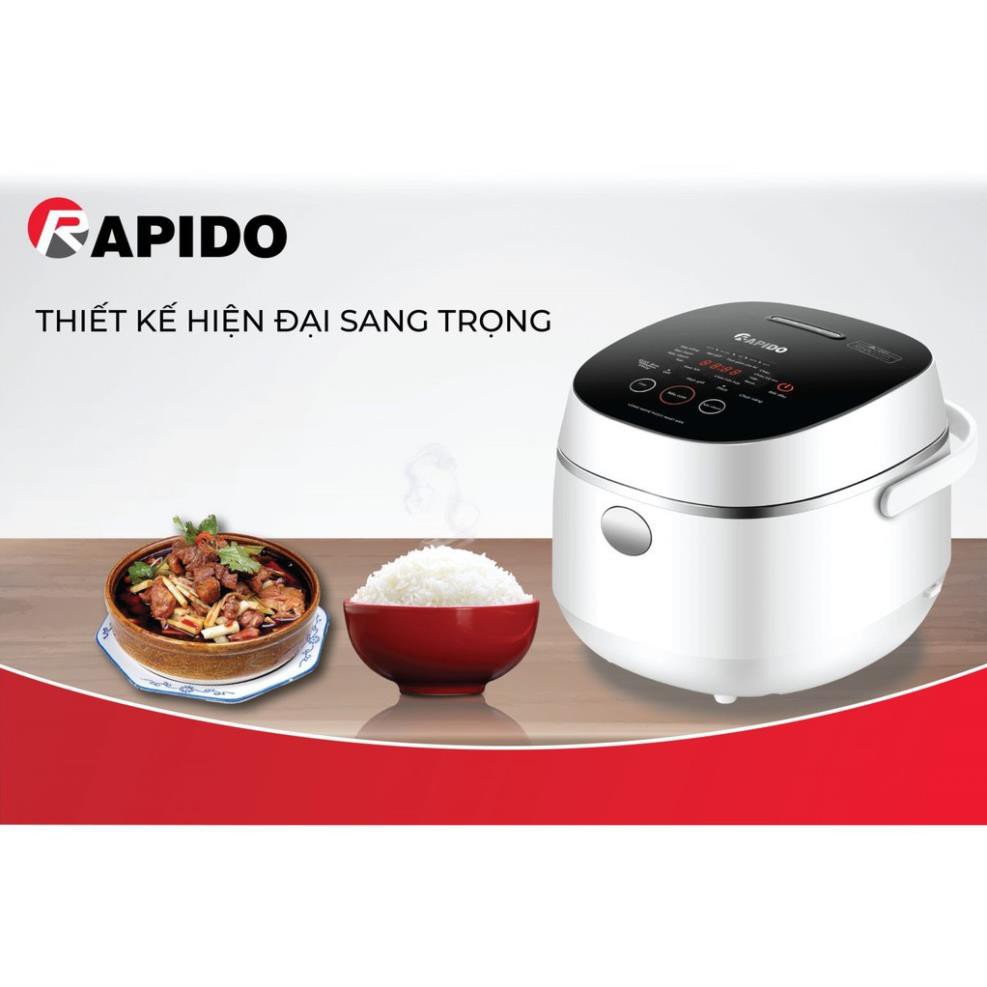 Sale Nồi cơm điện tử Rapido,nồi cơm điện đa năng,nồi điện thông minh,đồ gia dụng nhà bếp, dễ sử dụng bảo hành uy tín