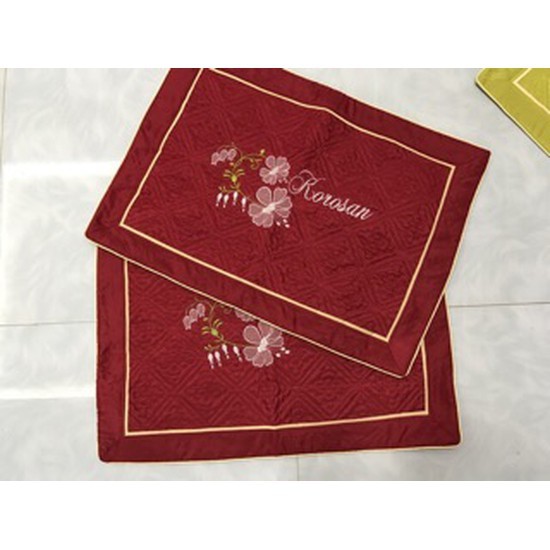 Đôi vỏ gối trần thêu Satin