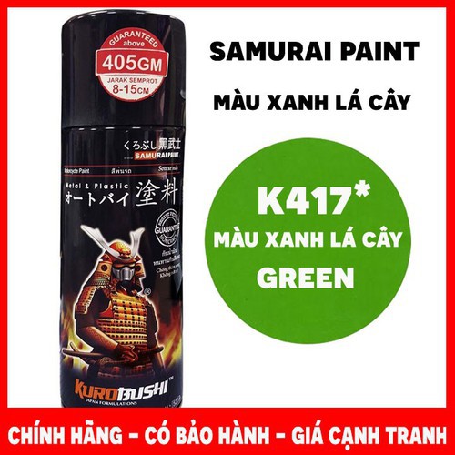 Chai sơn màu xanh K417 Samurai