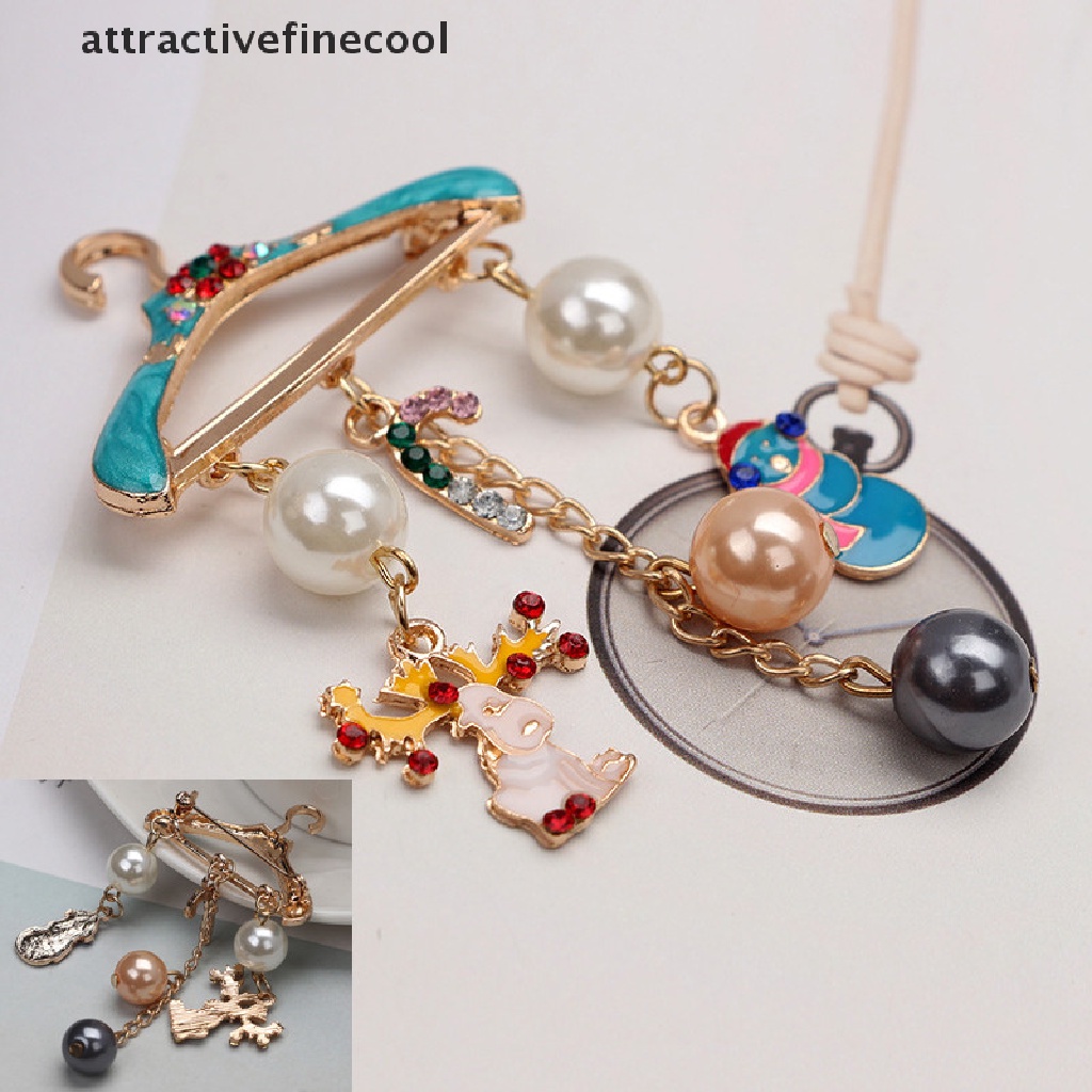 Ghim Cài Áo Hình Tuần Lộc Giáng Sinh Đáng Yêu