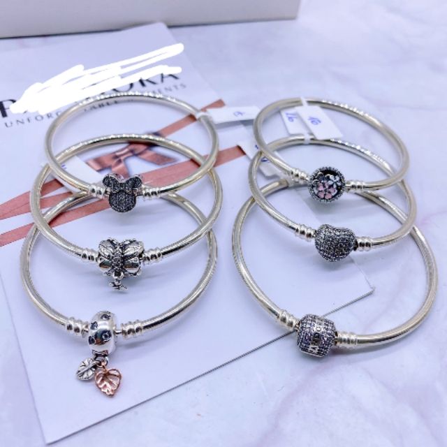 Vòng cứng chốt Đính Đá Bạc 925 đủ size loại siêu phẩm