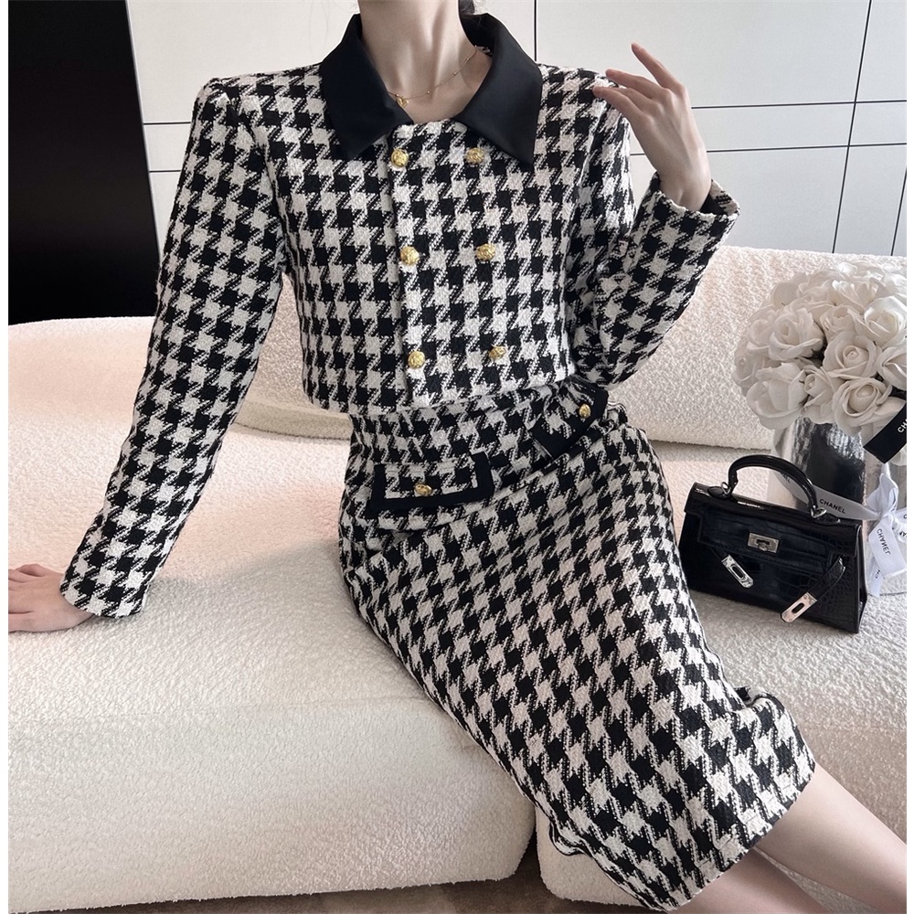 [ORDER] Bộ Đồ Vest Kẻ Sọc Ca Rô Kiểu Retro Pháp Thời Trang Mùa Thu 2022 AC060 ICC Official Store