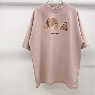 Áo thun tay lỡ Palm angles gấu , áo thun cotton nam nữ unisex , MSW Town