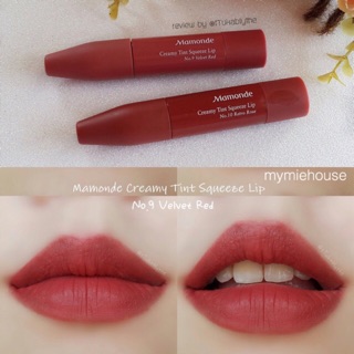 SON KEM BÓP MAMONDE CREAMY TINT SQUEEZE LIP NO.9 - VEVET ROse
