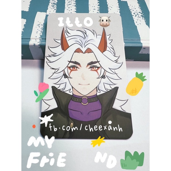[có sẵn] thẻ hình bo góc genshin impact ver học sinh by cheexanh