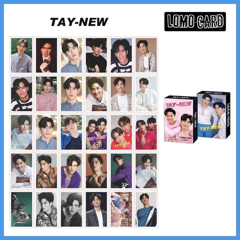 Hộp 30 Tấm Thẻ Ảnh Lomo Hình Trái Đất Mewgulf OffGun Taynew YINWAR EN OF LOVE Thai BL