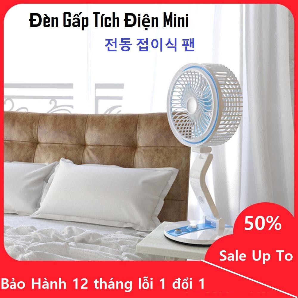 ▼☬☍Quạt tích điện dùng pin, mua ở đâu, Gấp Sạc Đa Năng 2 Trong 1 Kiểu Dáng Đẹp Gọn Dễ Mang Đi Xa, Gió Mát Kèm Đ