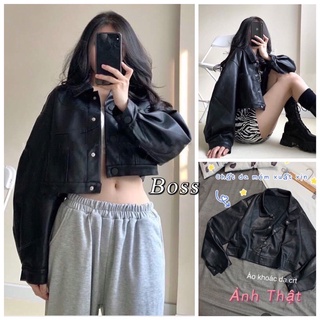 [Quà Tặng là 1 Dây Buộc Tóc] ÁO KHOÁC DA CROPTOP NỮ 🦋 HOTREND Nữ