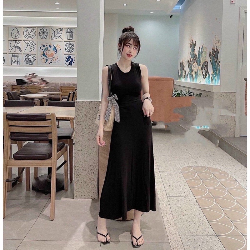 ĐẦM MAXI BA LỖ DÁNG XÒE XINH XẮN CCOR