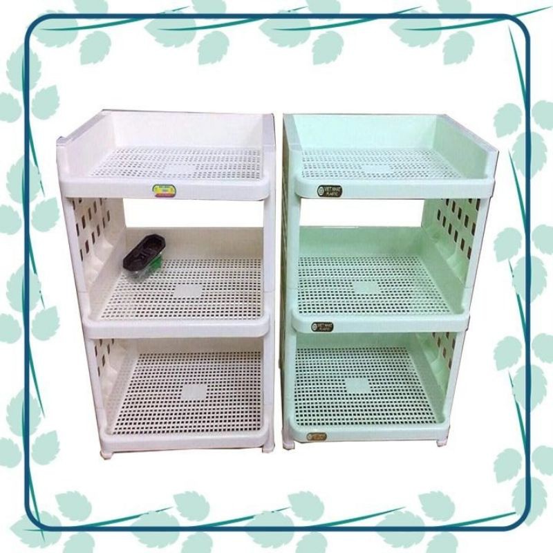 Kệ úp chén bát 3 tầng kèm ống cắm đũa thìa loại đẹp