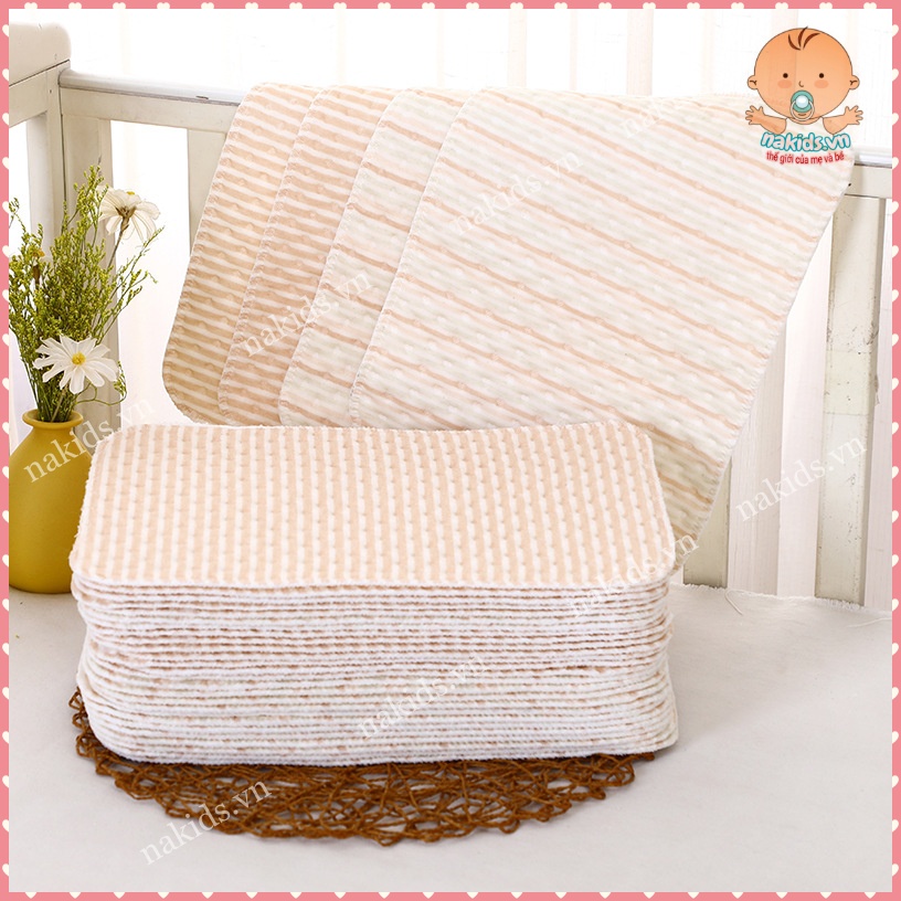Miếng Lót Chống Thấm, Tấm Lót Thay Bỉm Tã Cho Bé Sơ Sinh ORGANIC - Kích Thước 25x35cm, 30x45cm