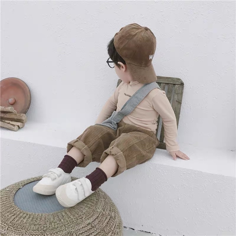 Set 5 đôi tất chân cotton màu trơn xinh xắn dành cho bé từ 0-9 tuổi