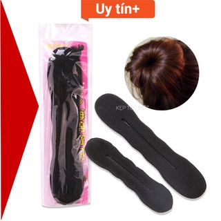 Búi tóc củ tỏi (tóc giả, tóc thật) - dụng cụ tạo kiểu tóc - thanh búi tóc thông minh bumpits