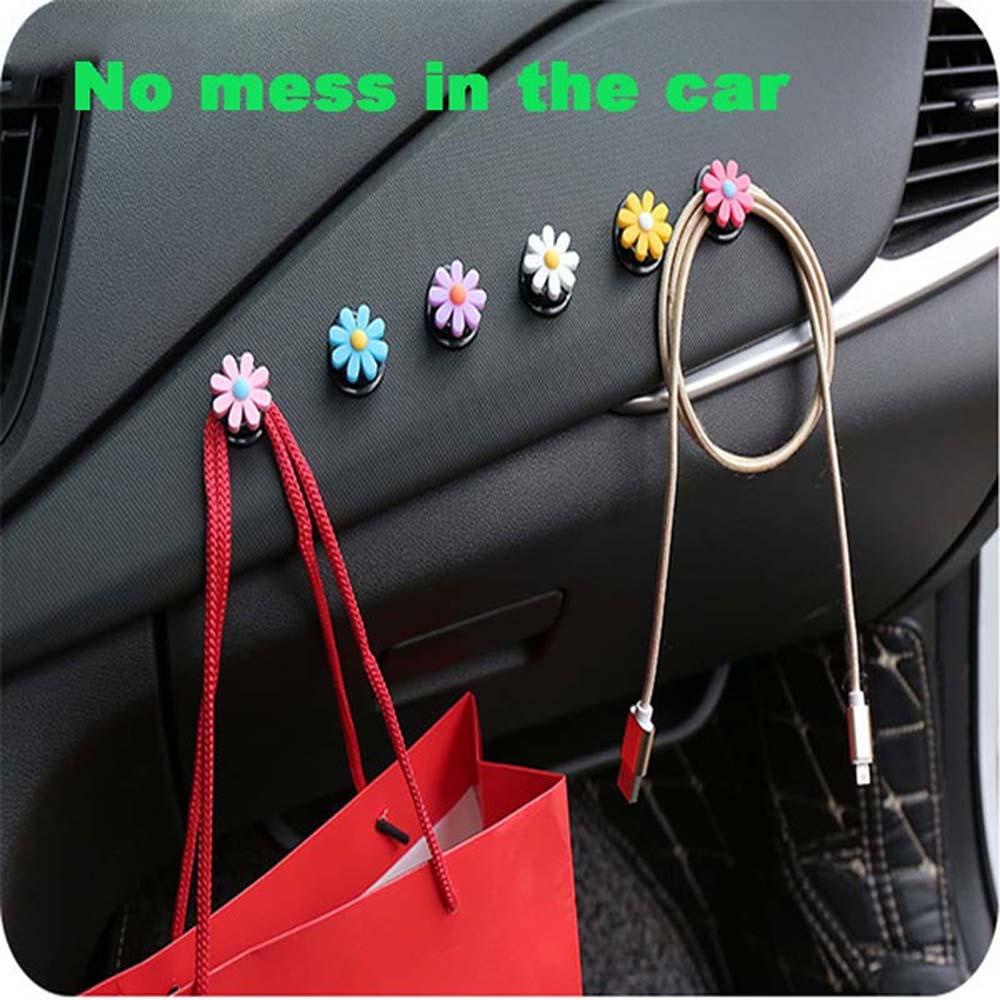 Móc Treo Đồ Mini Hình Bông Hoa Dễ Thương Đa Năng Trang Trí Nhà Cửa / Xe Hơi