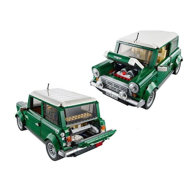 Lego Builder -  Lepin 21002 , Leji 20004 ( Lắp Ráp Ô Tô Mini Cooper Xanh Lá 1106 khối )