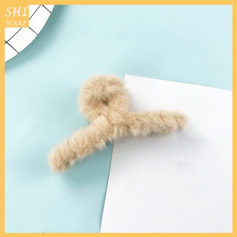 Kẹp tóc càng cua cỡ lớn bằng lông nhung cho nữ