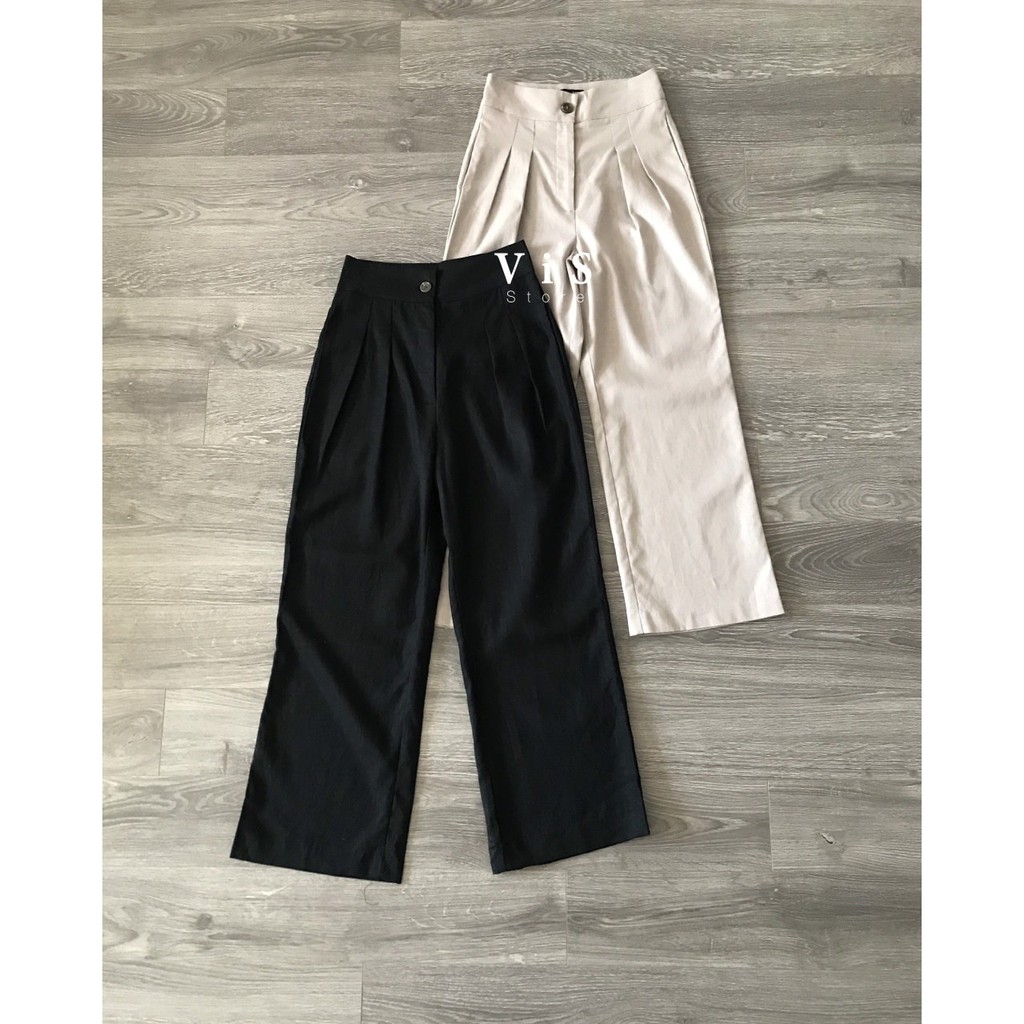 QUẦN TÂY NỮ CHẤT LINEN MÁT DÁNG SUÔNG VNXK