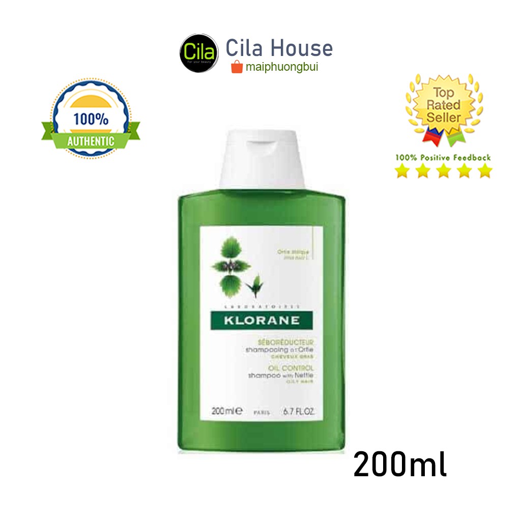 Dầu gội Klorane Pháp dành cho tóc dầu 200ml - Cila House