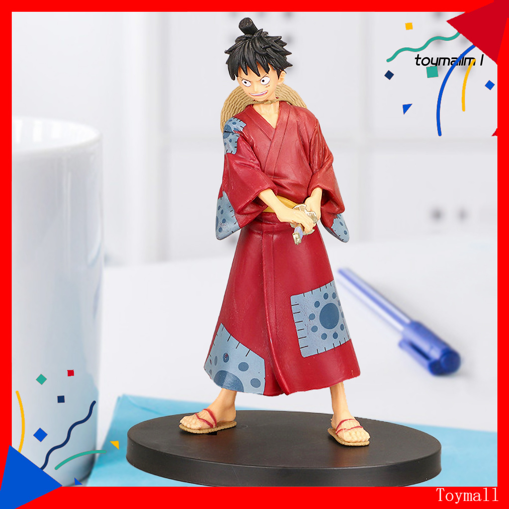 toymall Anime Doll Model One Piece Character Shape Collectable Miniature Toys Display Mold for Cake Decoration