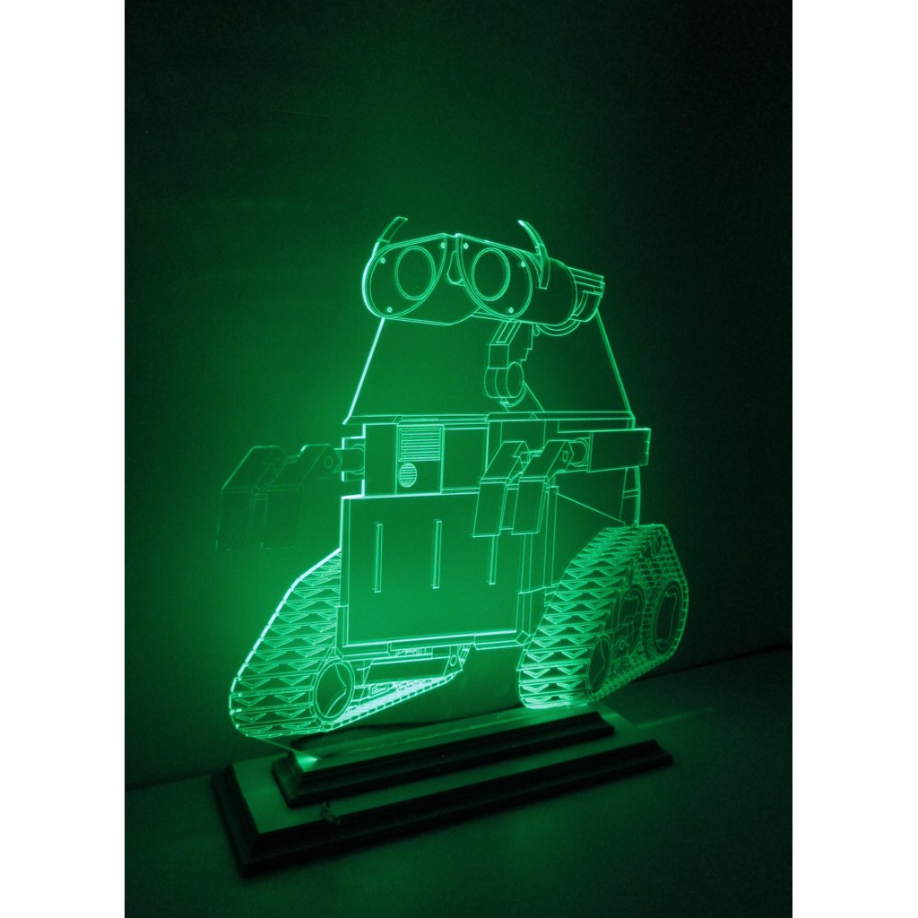 Mô Hình Đèn Led 3D Robot Wall E 2