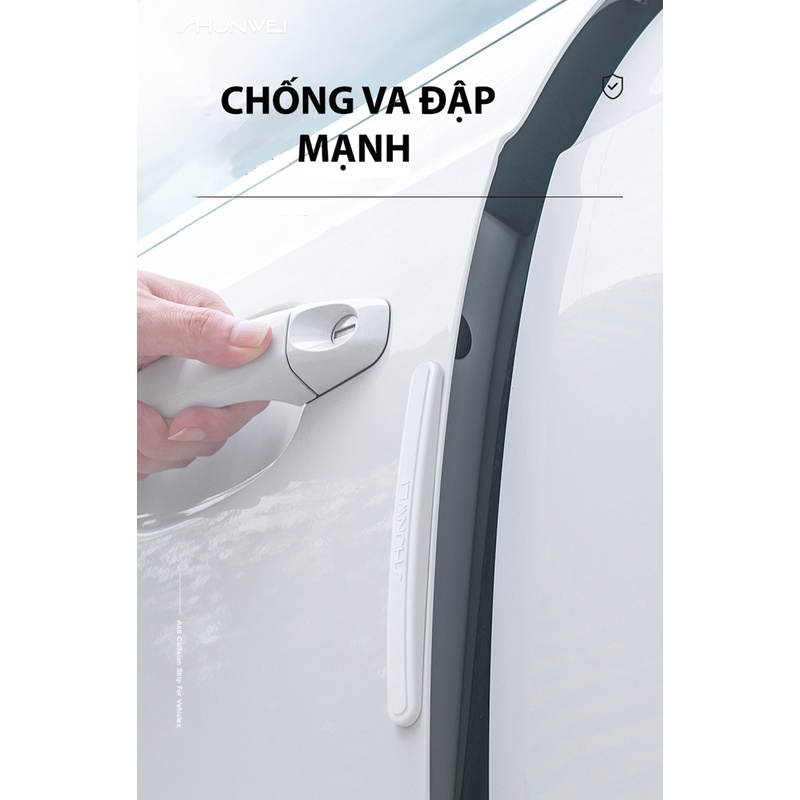 Combo 4 miếng dán chống va đập cửa xe ô tô chất liệu PVC siêu chịu lực, chống mài mòn