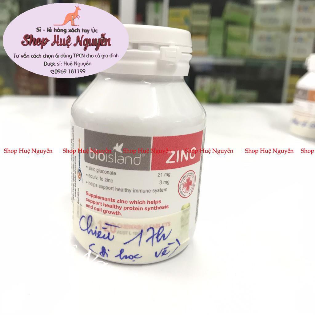 Bộ 3 viên nhai Canxi milk - DHA - Kẽm ( ZinC) Bioisland của Úc, giúp bé phát triển xương răng, trí não và tăng đề kháng