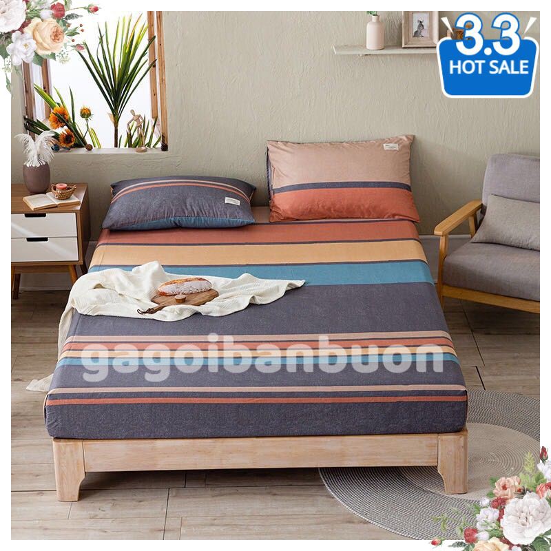 Bộ Chăn Ga Cotton TC MẪU KẺ 5 MÀUchăn, ga, cotton, ga nệm, chăn ga, cotton poly, chăn nệm, chăn ga gối, bedding️