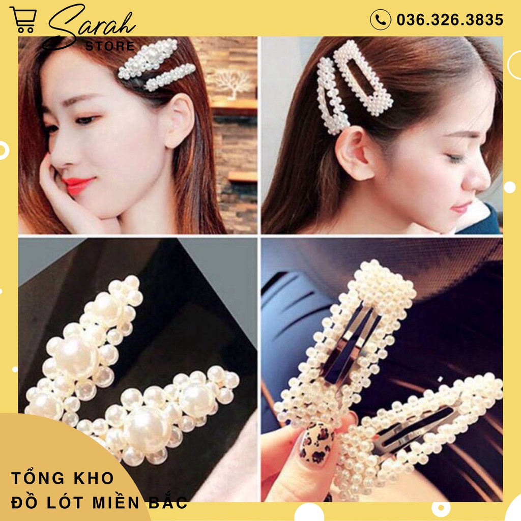 [Có Video] Set 4 kẹp tóc Hàn quốc xinh xắn