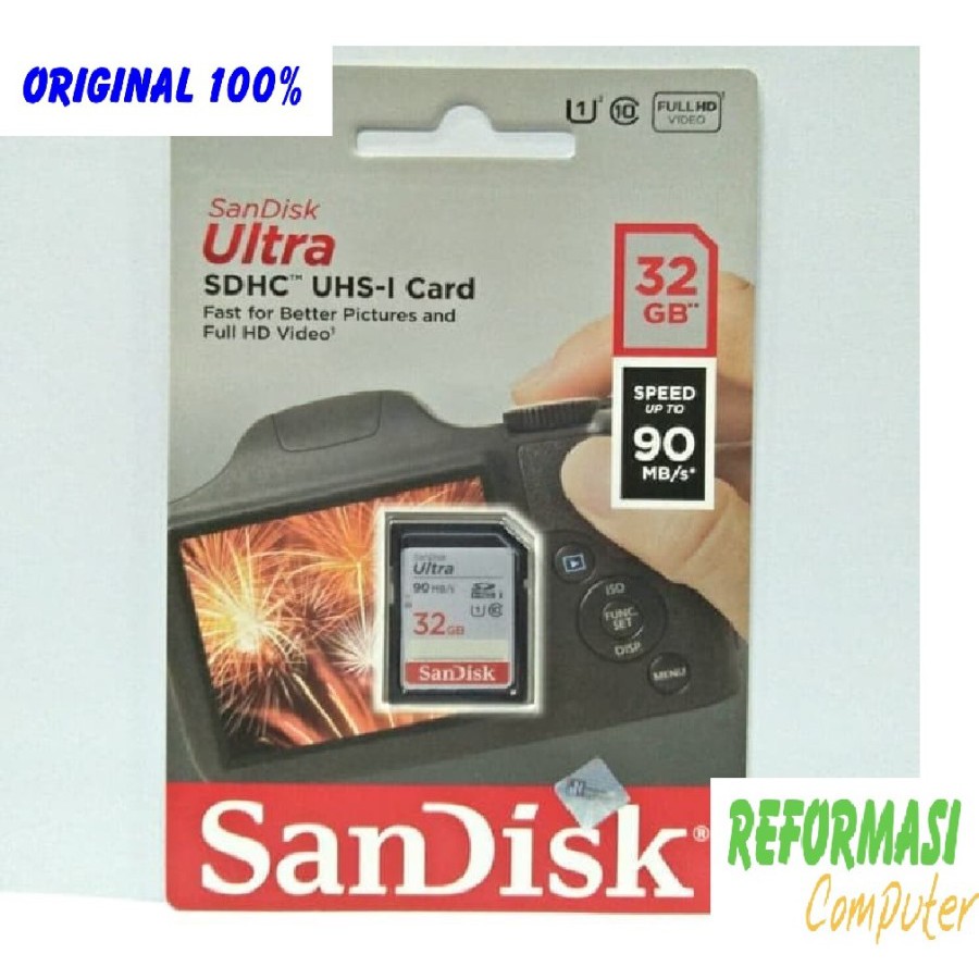 Thẻ Nhớ Sd Sandisk 32gb 90mb / S - Sdcard 32gb 90mbps Sdhc | BigBuy360 - bigbuy360.vn