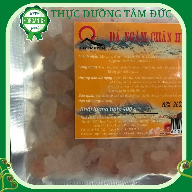 Đá muối ngâm chân Hymalaya Quy Nguyên gói 400g - chùa Long Hương