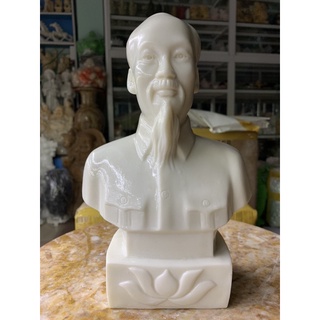 Tượng chân dung bác hồ đá đúc - cao 23.5cm