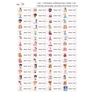 Sticker mẫu mới cho bé