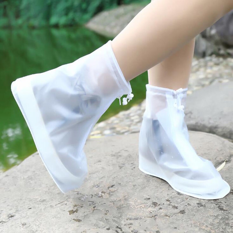 Vỏ Bọc Giày Bốt Đi Mưa Dày Dặn Chống Trượt / Thấm Nước / Mài Mòn Tiện Dụng Cho Nam Và Nữ
