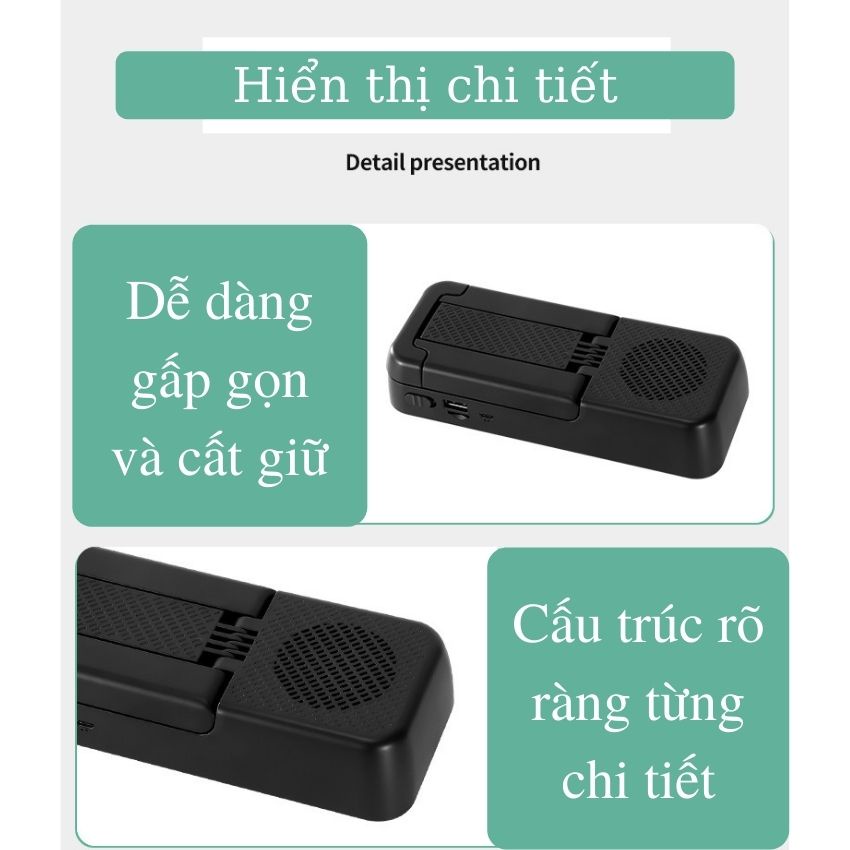 Kính phóng đại màn hình điện thoại kiêm loa bluetooth, kính lúp khếch đại video giá đỡ điện thoại để bàn gấp gọn