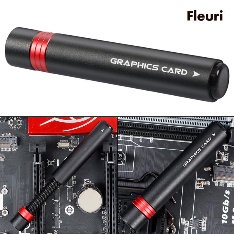 [Fleurir] Giá Đỡ Card Đồ Họa GPU Hỗ Trợ Thẻ Video Màu Đen Có Thể Thu Gọn