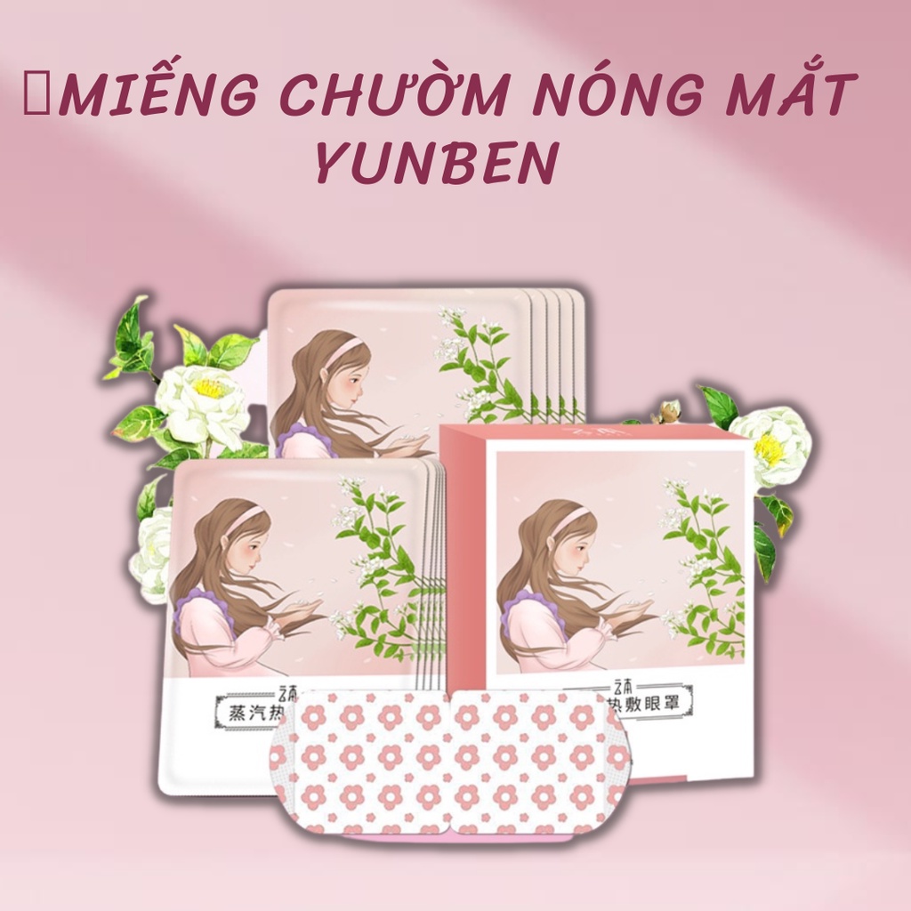 Mặt nạ chườm nóng mắt, mask mắt nóng giúp thư giãn, giảm quầng thâm mắt giúp mắt thư giãn bằng hơi nước