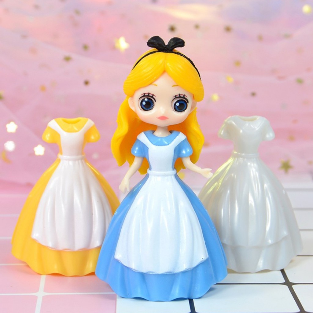 Búp Bê Thay Váy - Bộ 6 Búp Bê + 18 Váy
