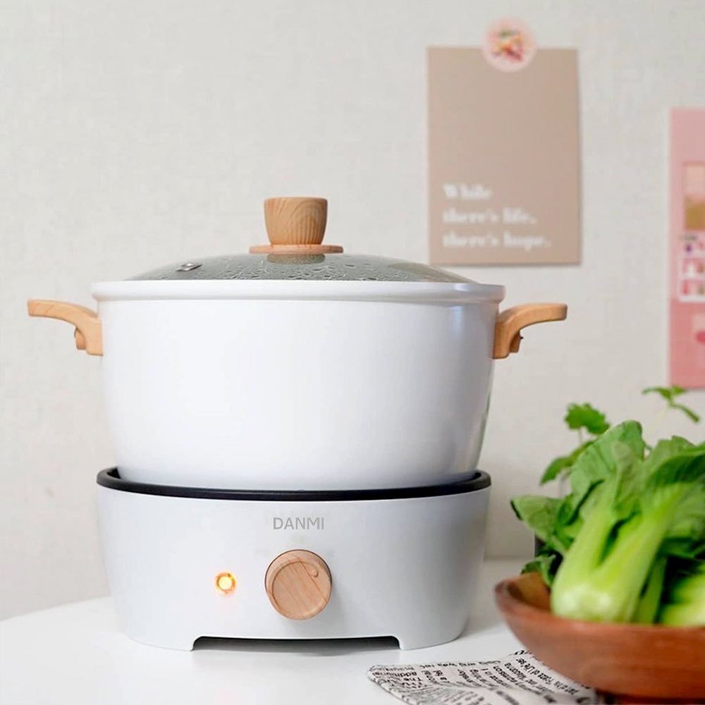 Nồi điện mini đa năng Danmi Multi Cooker, dành cho 1 -2 người ăn