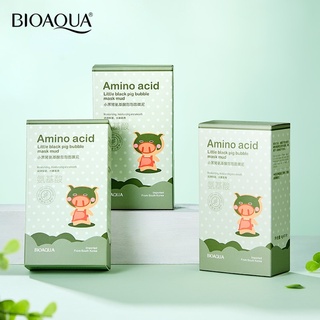 Set 10 mặt nạ bùn tạo bọt BIOAQUA chứa Amino Acid làm sạch sâu kiềm dầu làm trắng da hiệu quả