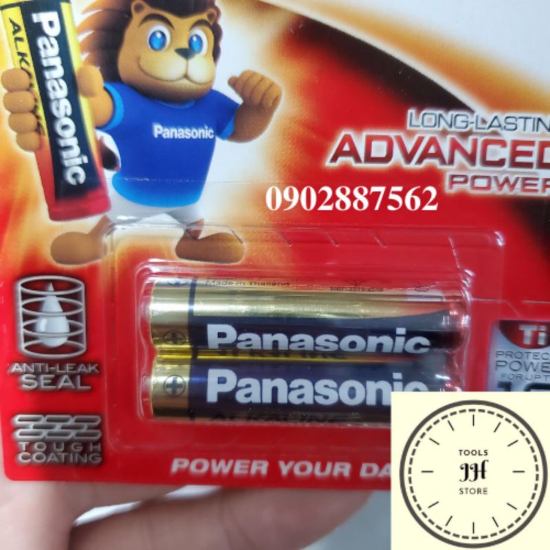 viên pin Panasonic Alkaline  1 vỉ 2 viên (AA, AAA)