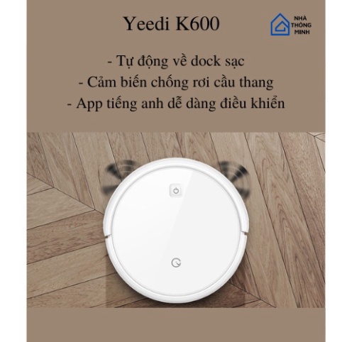 Robot hút bụi lau nhà Ecovacs Yeedi K600, Yeedi K650 giá siêu rẻ, lực hút 2000Pa, mới nhất 2022
