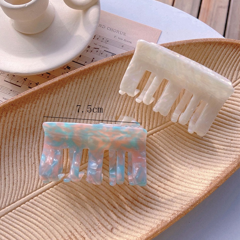 Kẹp tóc càng cua hình chữ nhật thời trang đơn giản cho nữ
