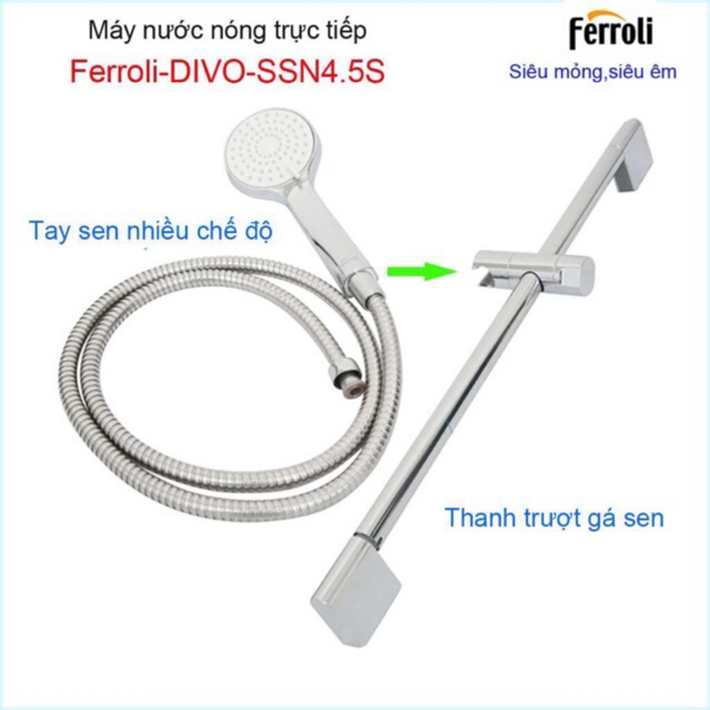 Thanh trượt sen tắm ferroli gác đỡ sen chính hãng Ferroli