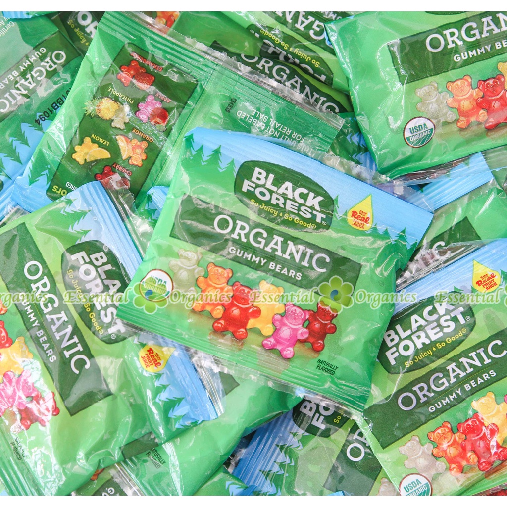 Kẹo Dẻo Hữu Cơ Hình gấu Black Forest Organic Gummy Bears của Mỹ